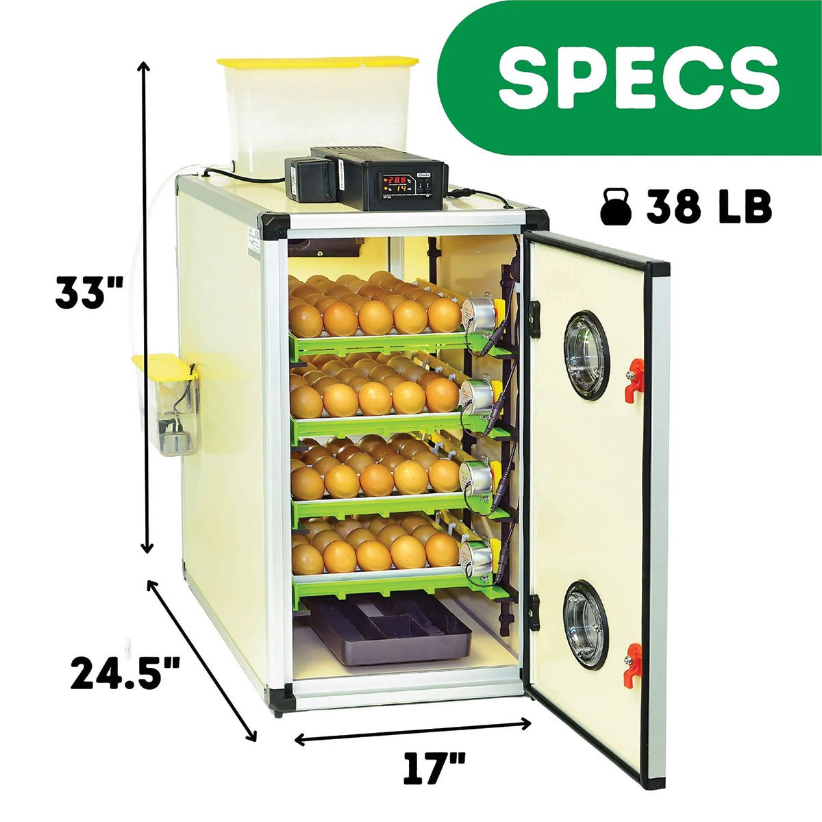 Hatchingtime Egg Incubator - 120 Eggs - QC Supply - 