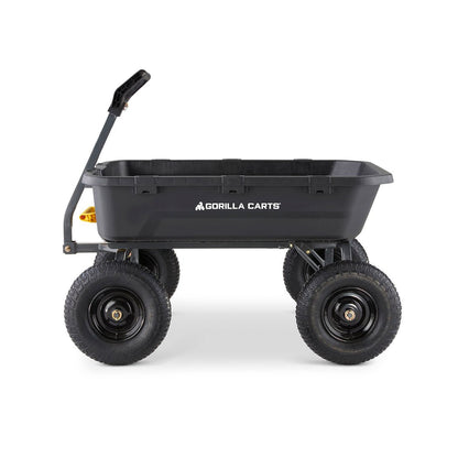 Heavy Duty Poly Yard Dump Cart - 12 Cubic Foot - QC Supply - 