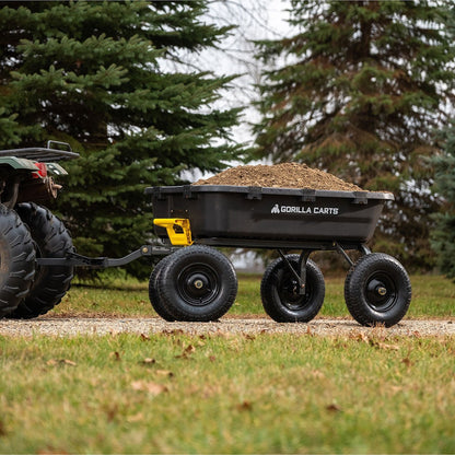 Heavy Duty Poly Yard Dump Cart - 12 Cubic Foot - QC Supply - 