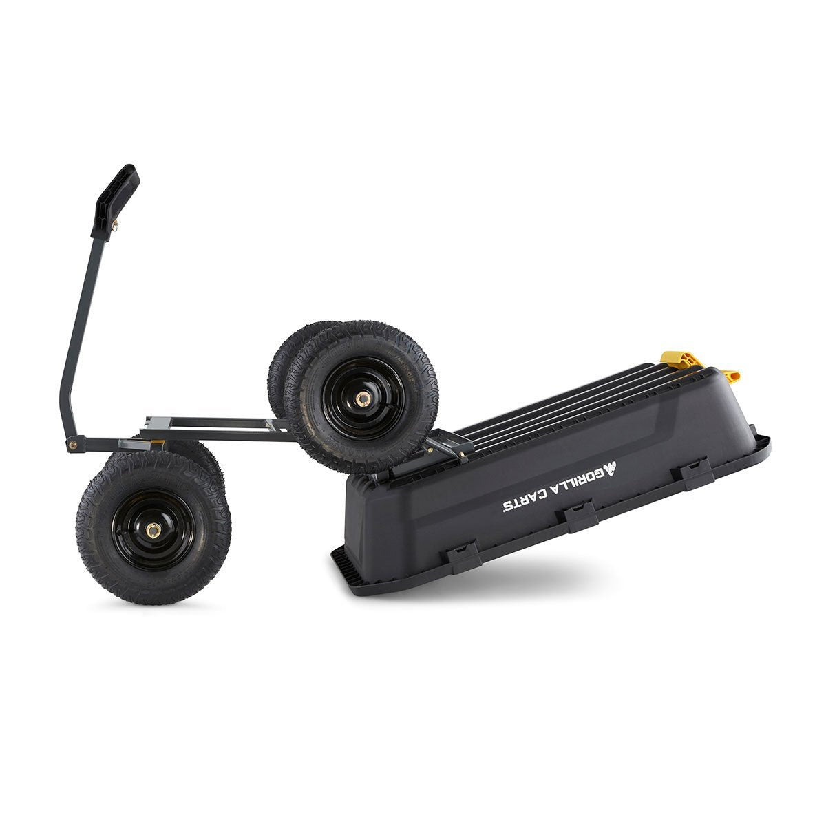 Heavy Duty Poly Yard Dump Cart - 12 Cubic Foot - QC Supply - 