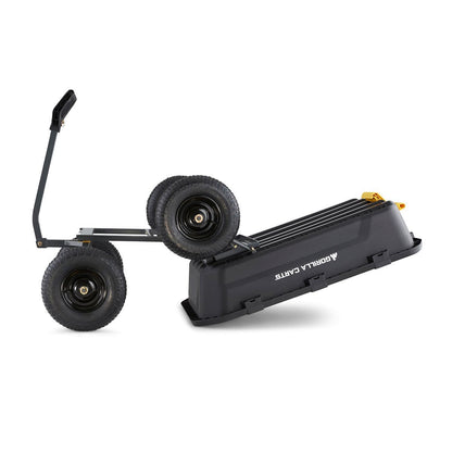 Heavy Duty Poly Yard Dump Cart - 12 Cubic Foot - QC Supply - 