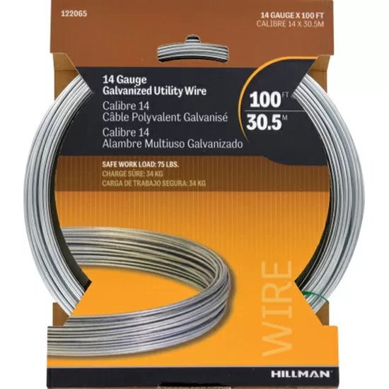 Hillman Utility Wire - 14 Gauge x 100' - QC Supply - 