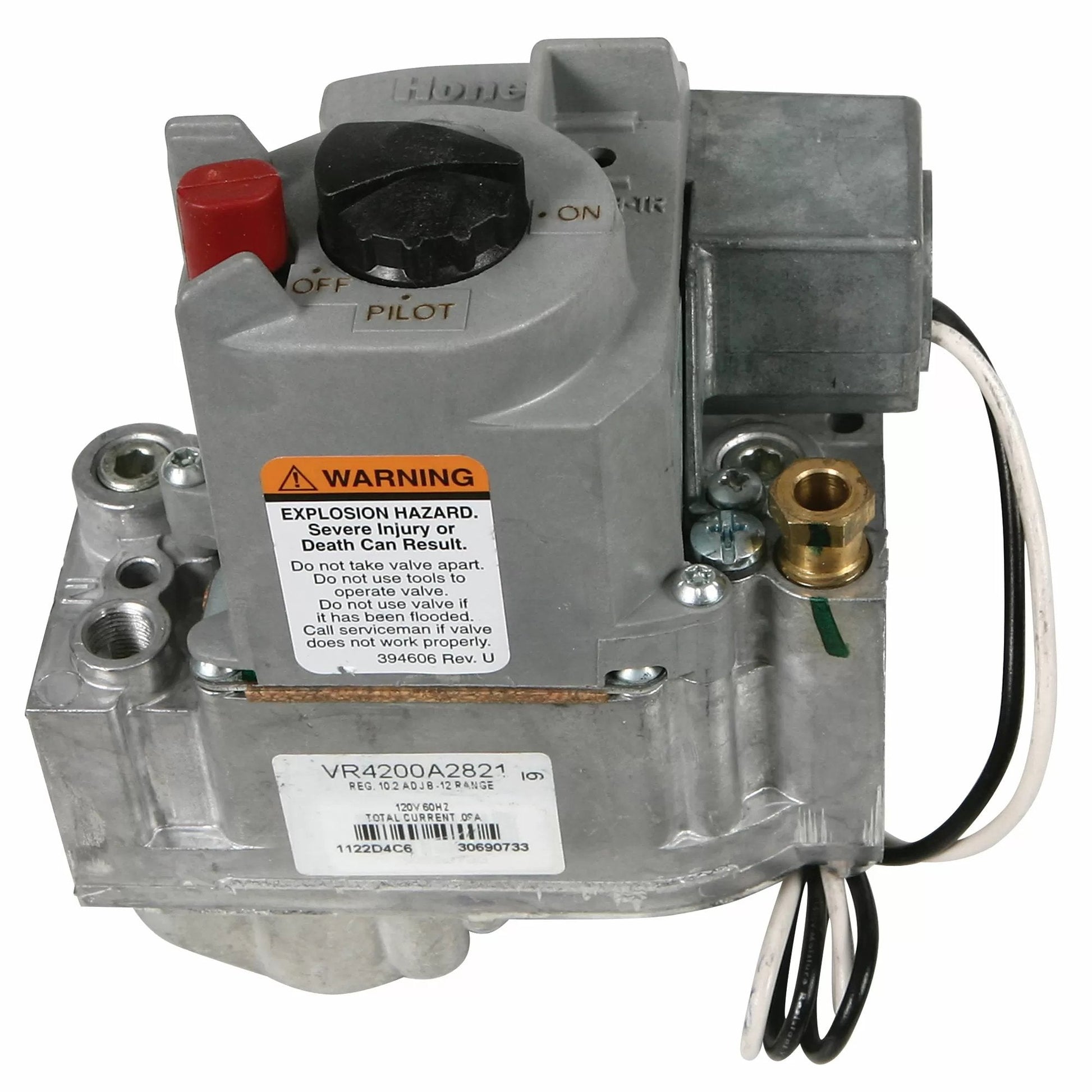 Honeywell LP Gas Valve for Hired - Hand® 250XL™ Pilot Light Heater - QC Supply - 