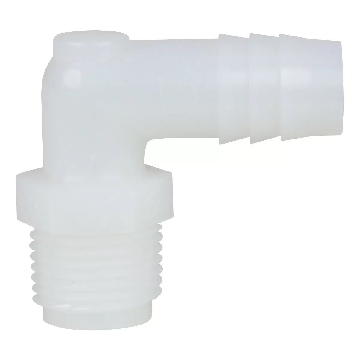 Hose Barb Elbow - 3/8" MPT x 1/2" Barb - QC Supply - 