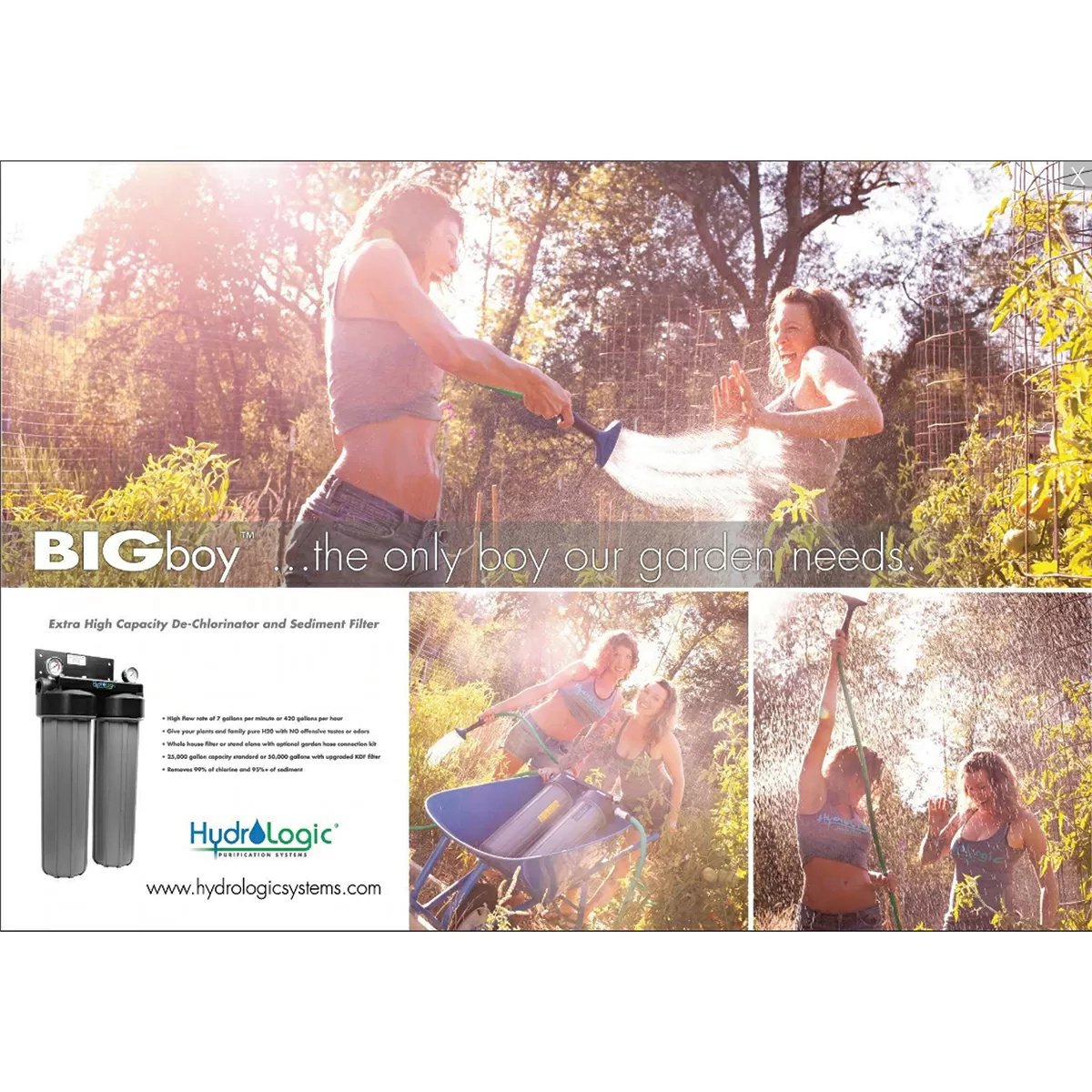 Hydro - Logic® BIGboy™ Dechlorinator & Sediment System w/KDF85/Catalytic Carbon Filter - QC Supply - 