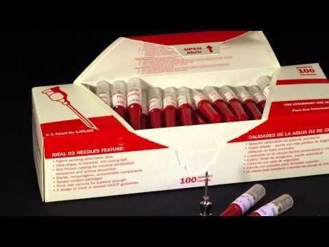 Ideal® D3 Detectable 14ga x 1" Needles™ - 100/Box - QC Supply - 