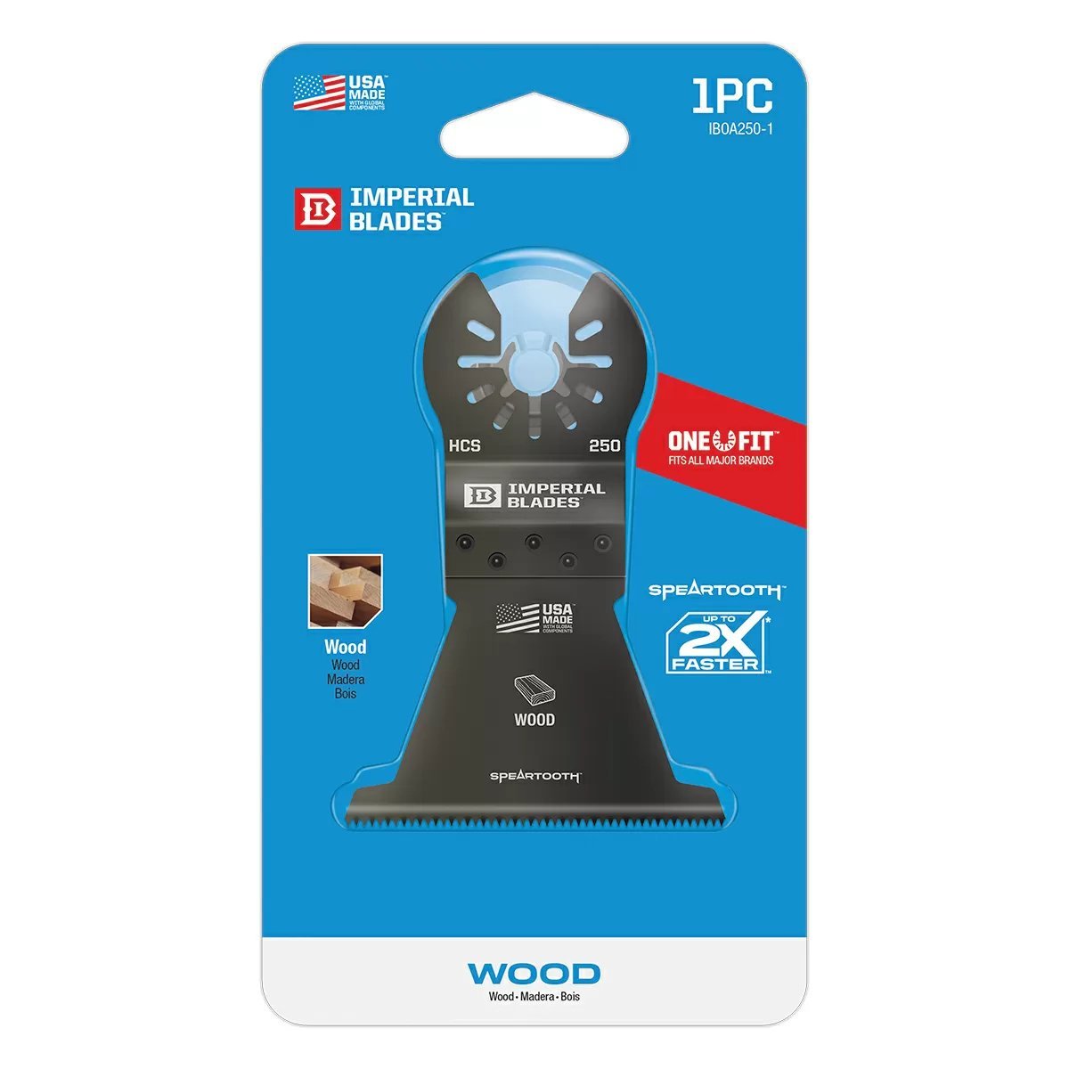 Imperial Blades One Fit™ Speartooth Fast Cut Wood Blade 1Pc - QC Supply - 