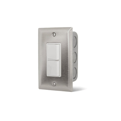 Infratech Stainless Steel Wall Plates with Gang Box - QC Supply - 