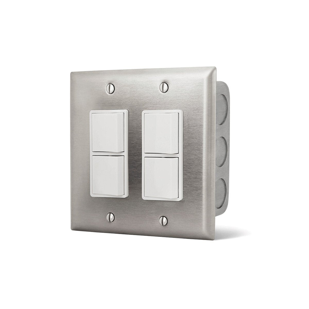 Infratech Stainless Steel Wall Plates with Gang Box - QC Supply - 