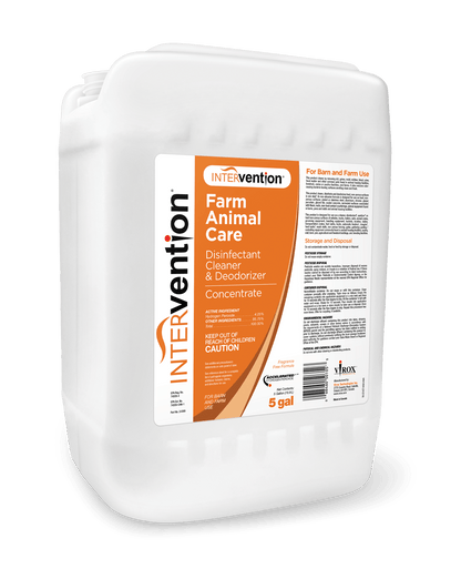 Intervention® Concentrate Disinfectant - For Farm Animal Care - QC Supply - 