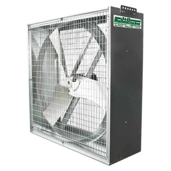 J&D 24" Whirl - Wind Galvanized Box Fan - QC Supply - 