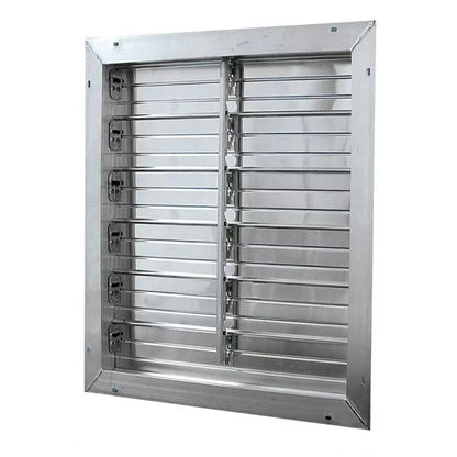 J&D Manufacturing Aluminum Intake Shutter Only Single Panel - QC Supply - 