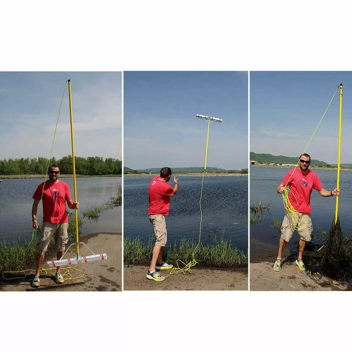 Jenlis Collapsible Razer Pond & Lake Rake - QC Supply - 