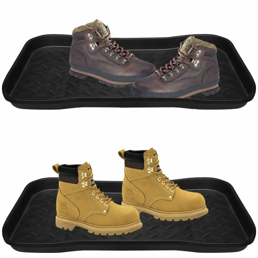 JobSite Black Boot Tray - 15" x 28" - QC Supply - 