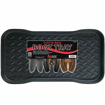 JobSite Black Boot Tray - 15" x 28" - QC Supply - 