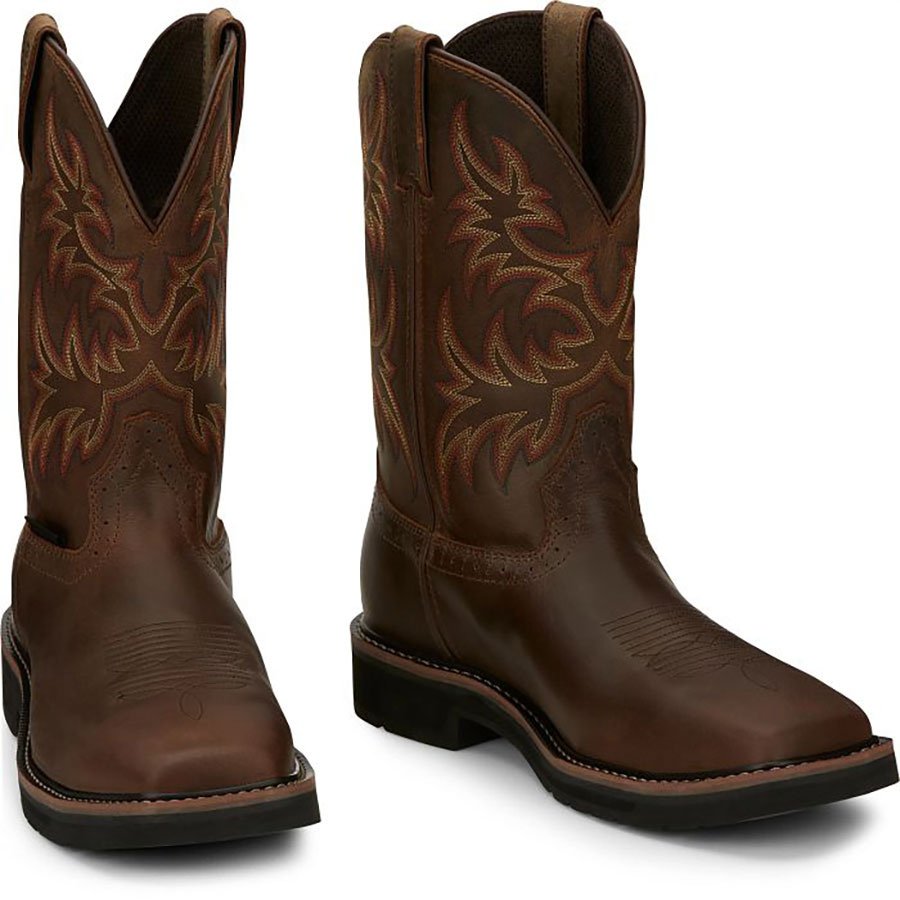 Justin® Driller 11" Steel Toe Work Boots - QC Supply - 