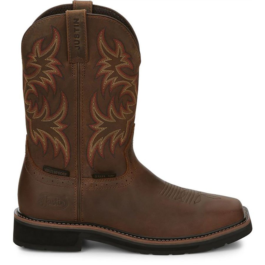 Justin® Driller 11" Steel Toe Work Boots - QC Supply - 