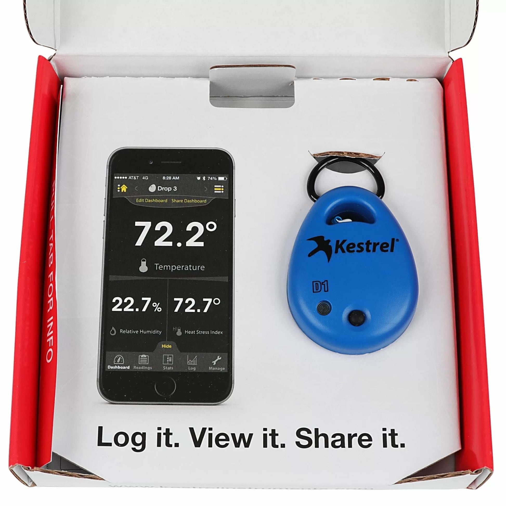 Kestrel® DROP® D1 Wireless Temperature Monitor & Data Logger - QC Supply - 