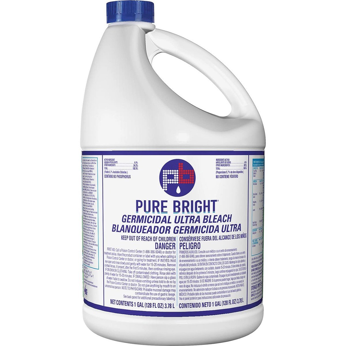 KIK Custom Pure Bright Germicidal Ultra Bleach - Gallon - QC Supply - 