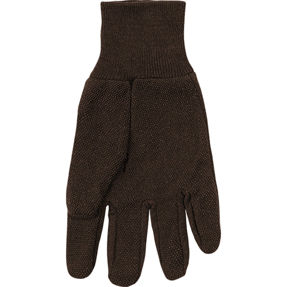 Kinco® 9 oz Brown Jersey Gloves with Mini PVC Dots - QC Supply - 