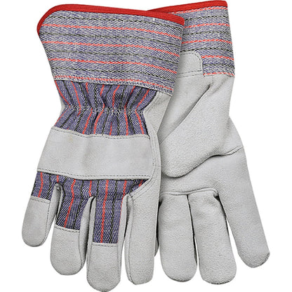 Kinco® Economy Suede Cowhide Palm Gloves with Safety Cuff - QC Supply - 
