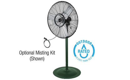 King Electric Outdoor Rated Oscillating Air Circulator With Pedestal Base - QC Supply - 