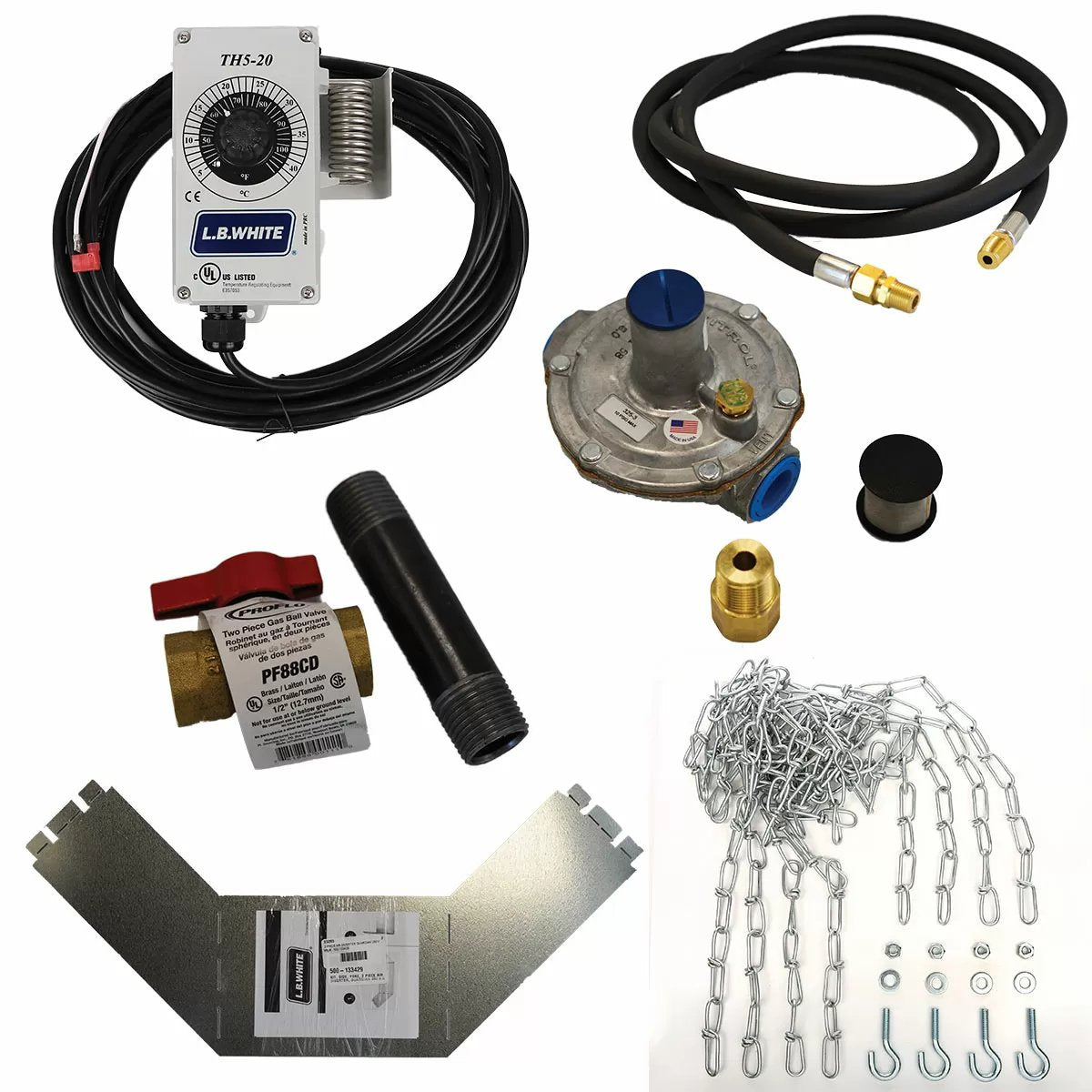 LB ® Accessory Package for Guardian™ 2.0 250,000 BTU Natural Gas Heaters - QC Supply - 