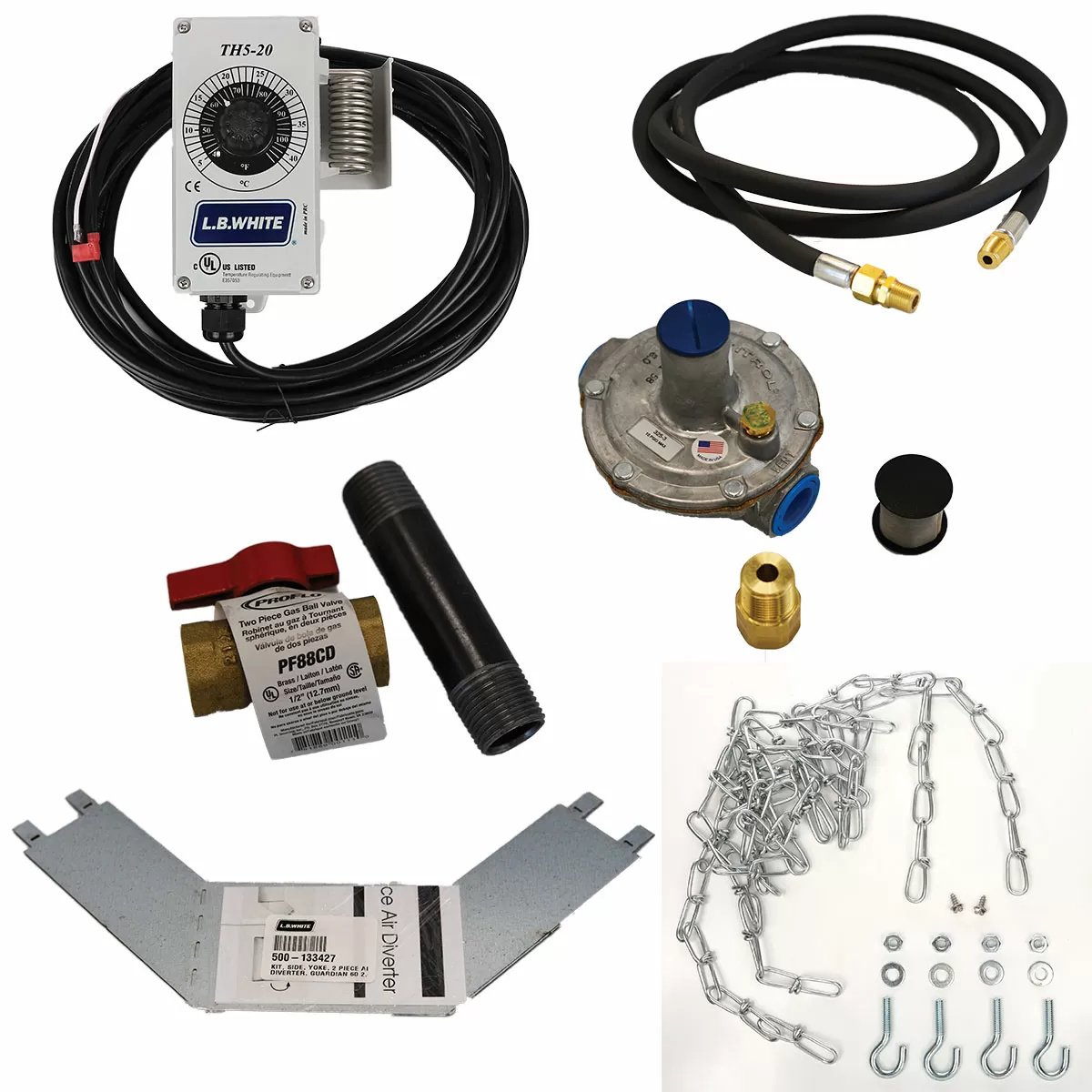 LB ® Accessory Package for Guardian™ 2.0 30 - 60,000 BTU Natural Gas Heaters - QC Supply - 