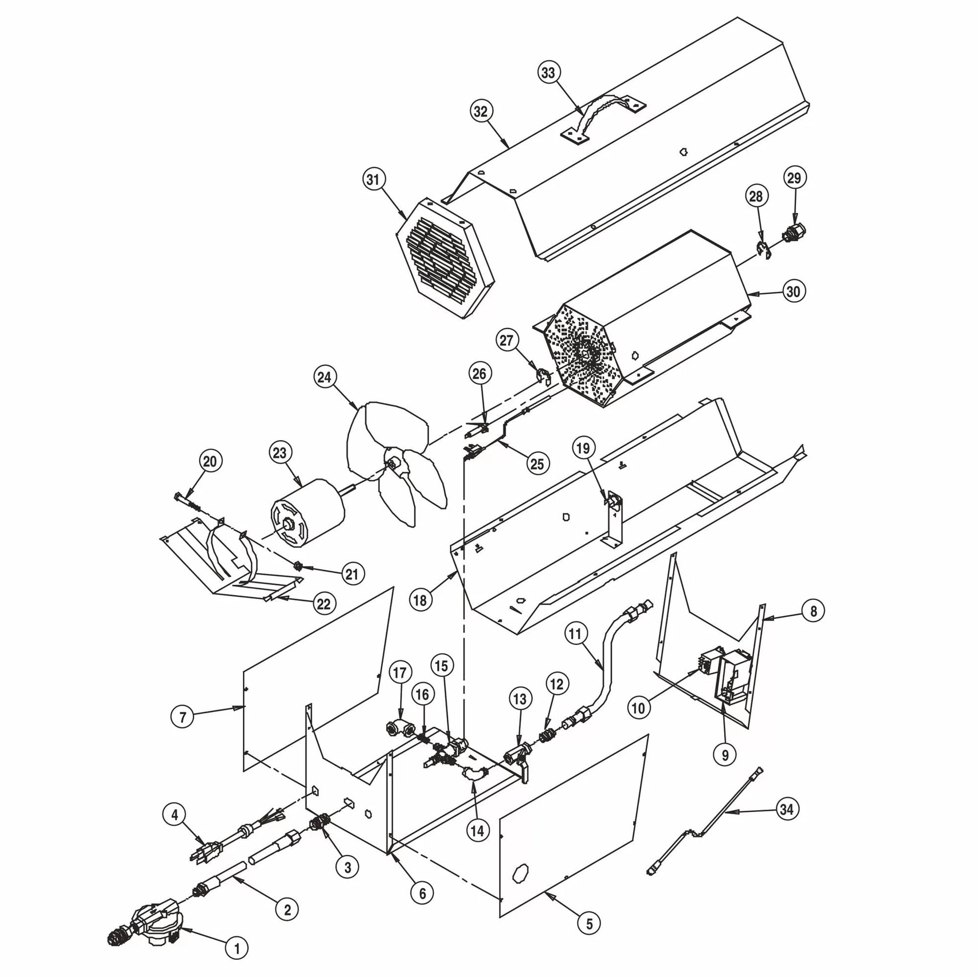 LB ® Tradesman® Portable Forced Air Heater - QC Supply - 