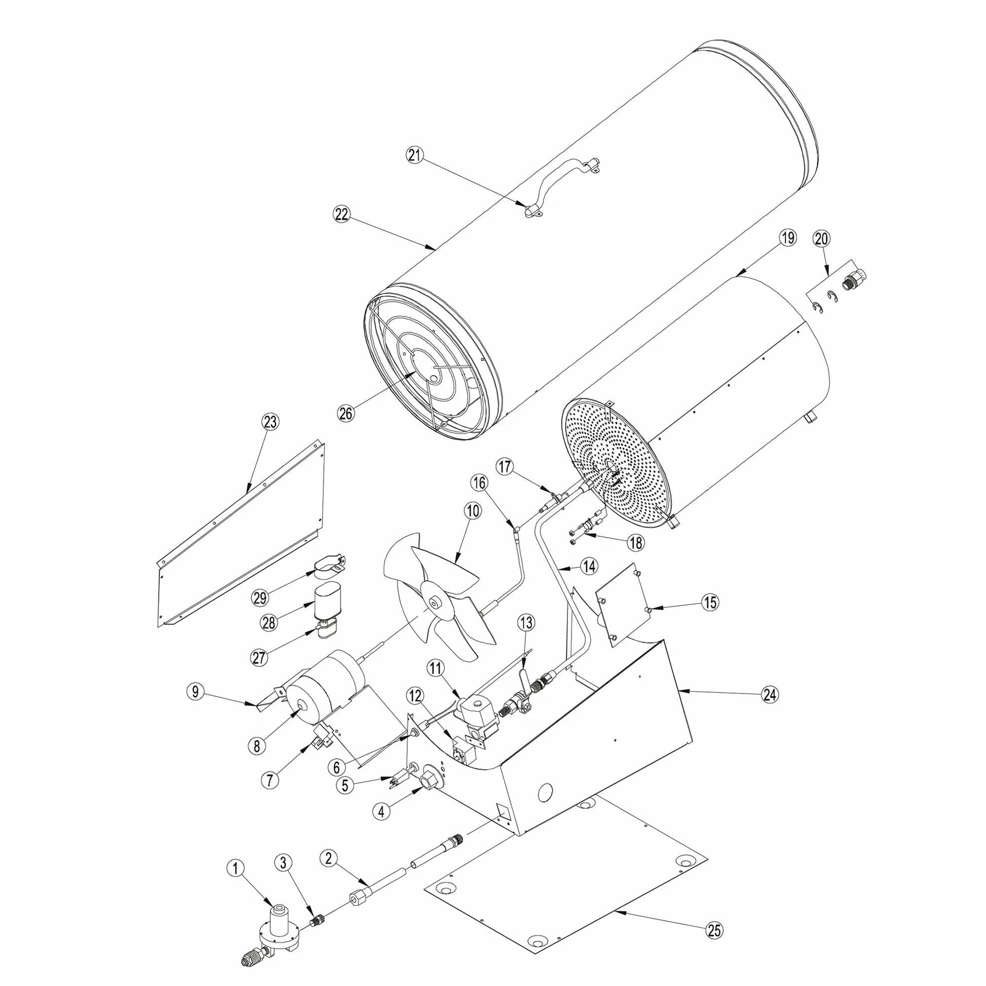 LB ® Tradesman® Portable Forced Air Heater - QC Supply - 