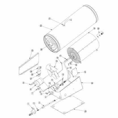 LB ® Tradesman® Portable Forced Air Heater - QC Supply - 