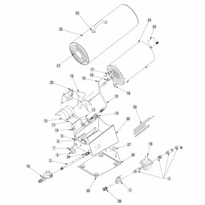 LB ® Tradesman® Portable Forced Air Heater - QC Supply - 
