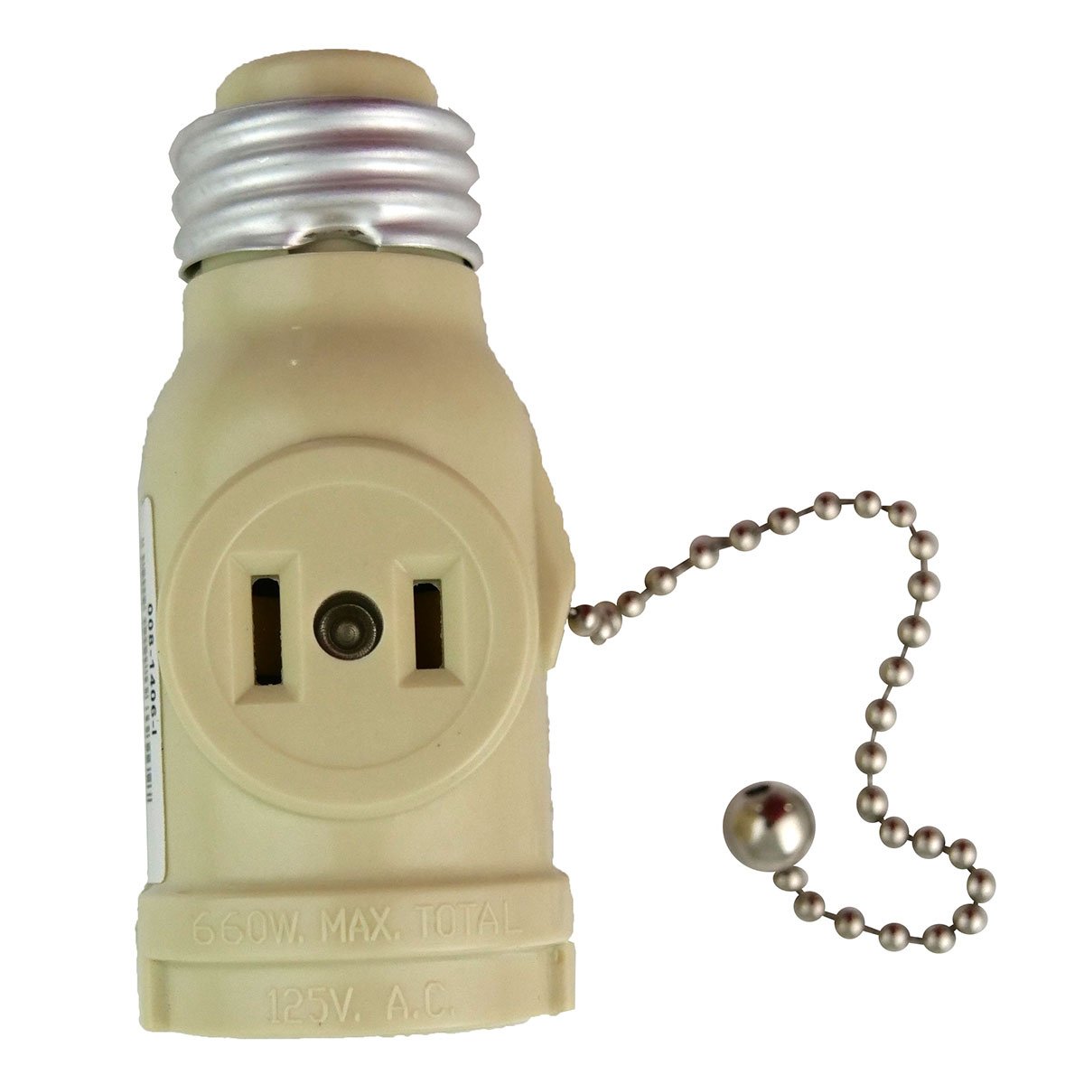 Leviton® 2-Outlet Socket Adapter with Chain – QC Supply