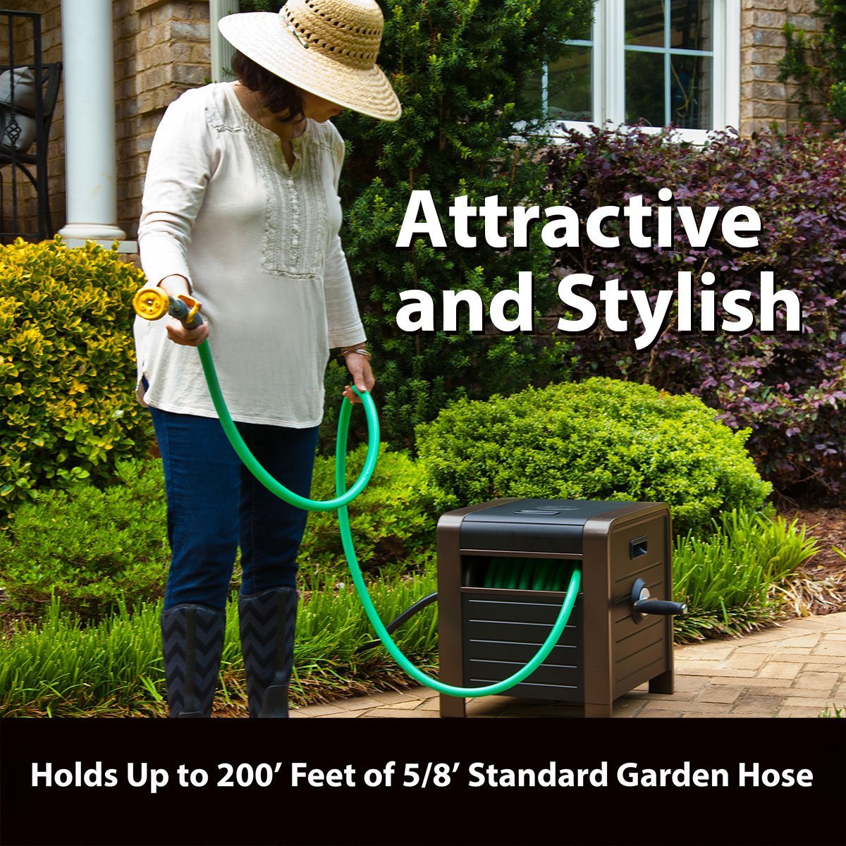Liberty Garden Decorative 200' Hose Box - QC Supply - 