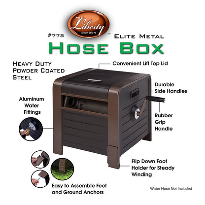 Liberty Garden Decorative 200' Hose Box - QC Supply - 