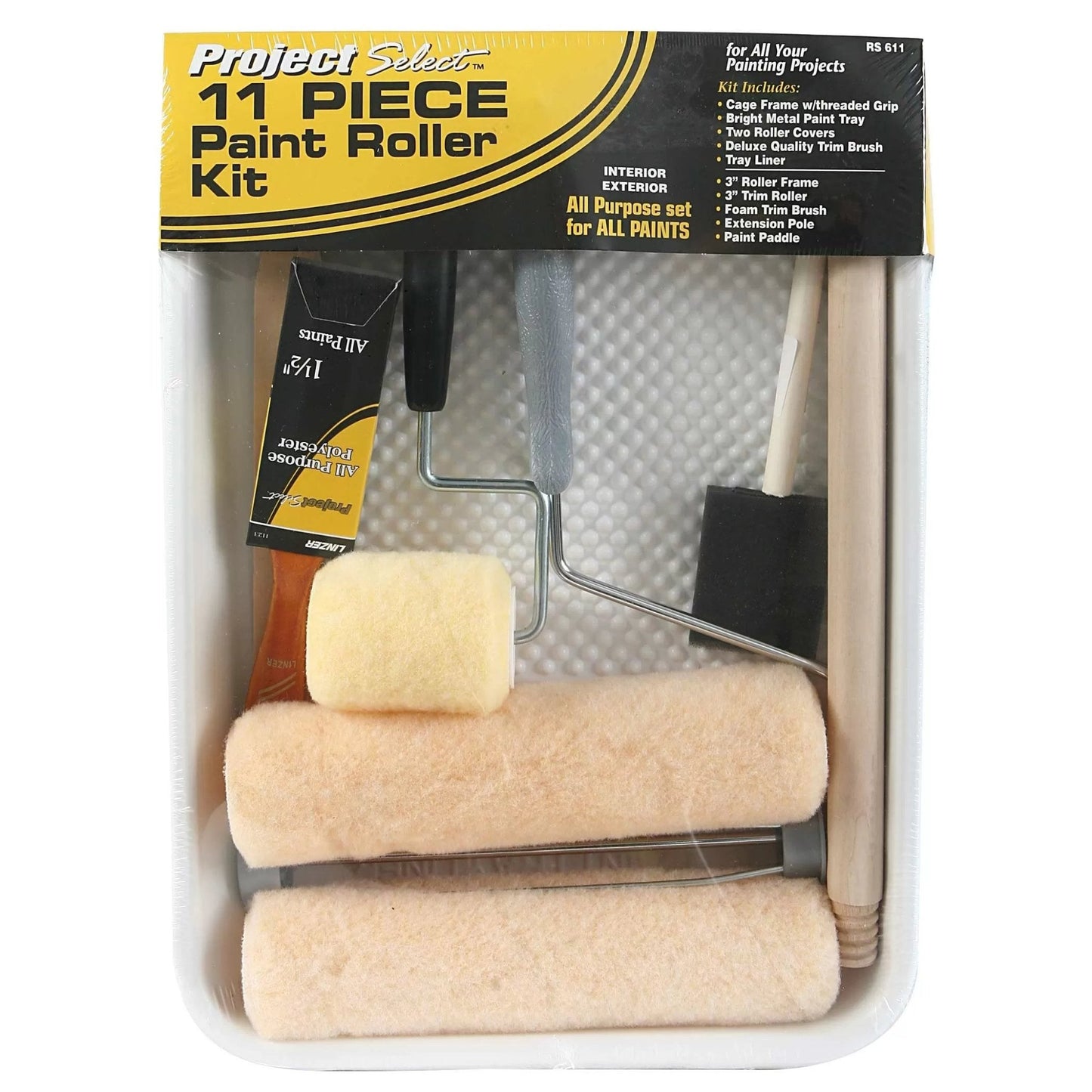 Linzer® 11 - Piece Paint Roller Kit - QC Supply - 