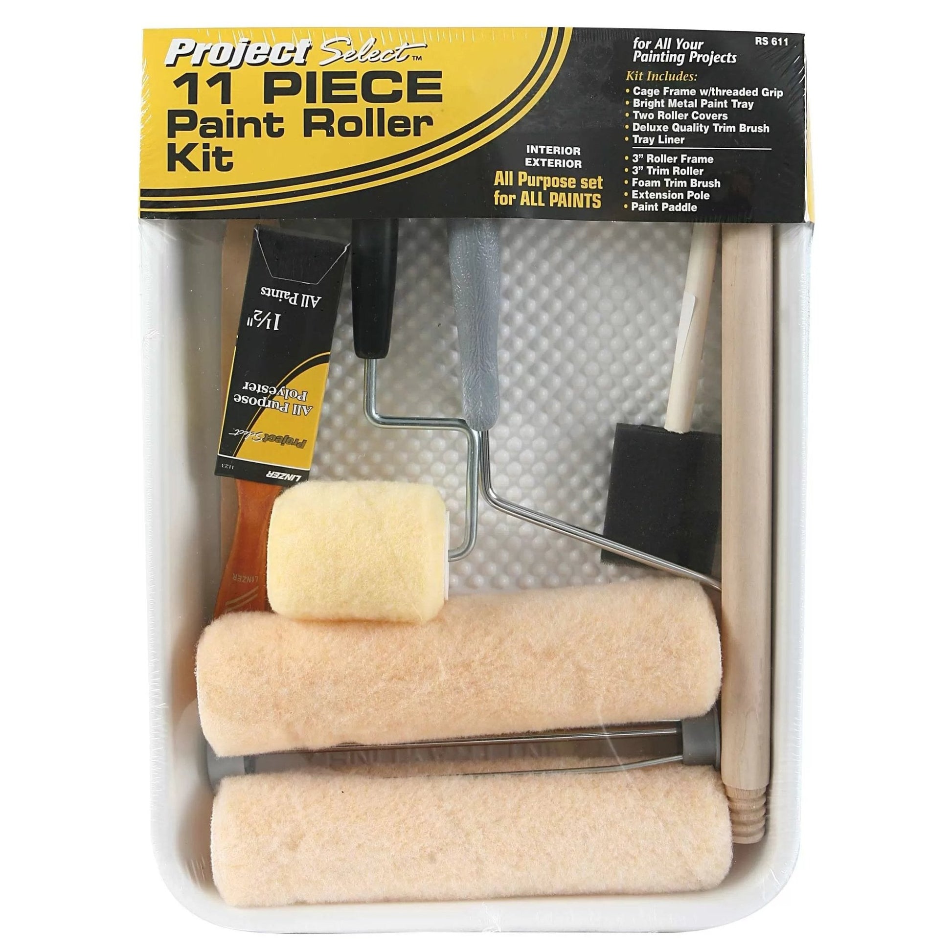 Linzer® 11 - Piece Paint Roller Kit - QC Supply - 