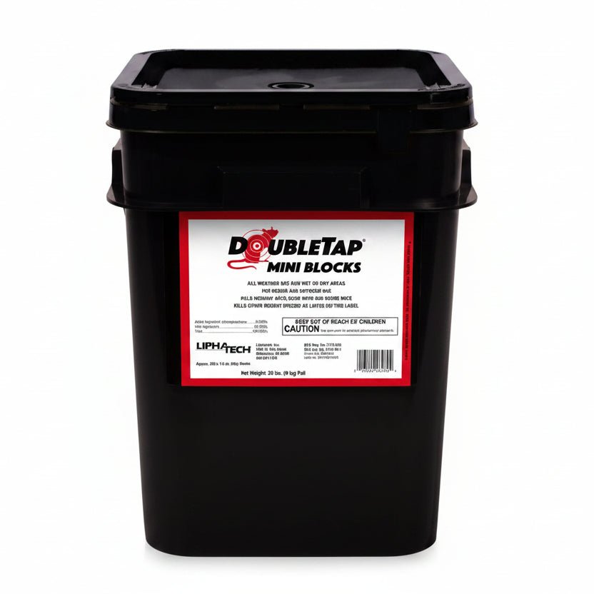 Liphatech Double Tap Mini - Blocks - 20 lb Pail - QC Supply - 
