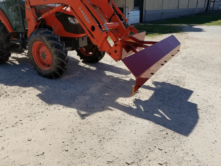 Litter Level 10 ft. Wide Corner Blade with Skid Steer Quick Attach - QC Supply - 