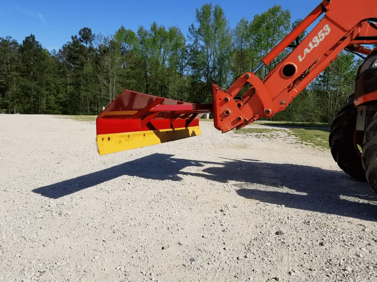 Litter Level 10 ft. Wide Corner Blade with Skid Steer Quick Attach - QC Supply - 