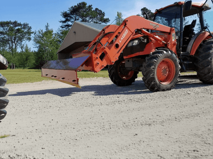 Litter Level 10 ft. Wide Corner Blade with Skid Steer Quick Attach - QC Supply - 