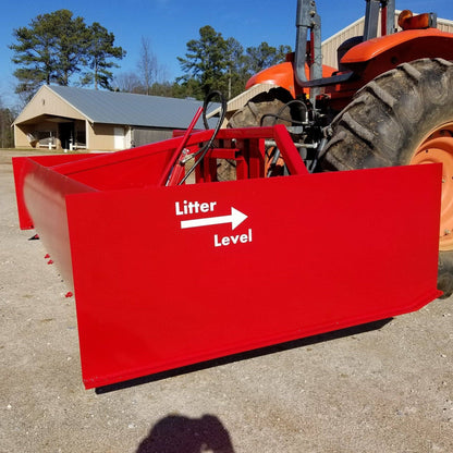 Litter Level 8 ft. Wide Hydraulic Box Blade - QC Supply - 