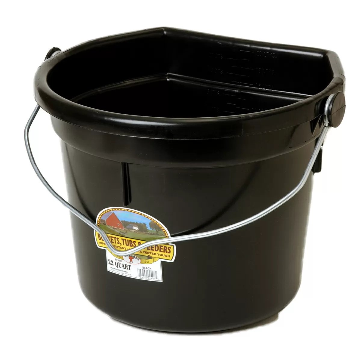 Little Giant® Plastic Flat Back Bucket - 22 Quart - QC Supply - 