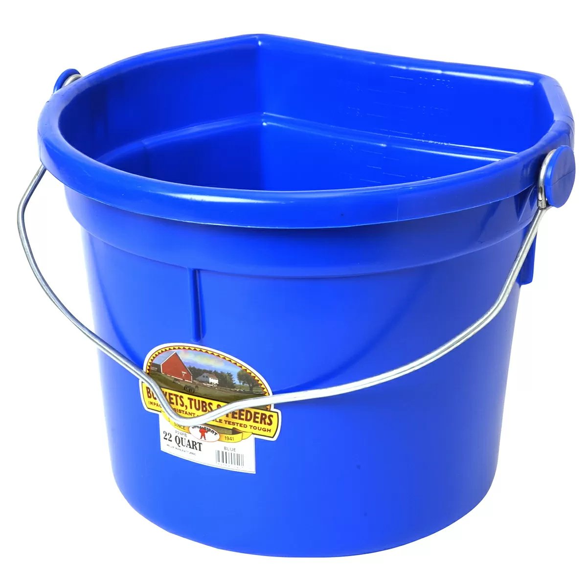 Little Giant® Plastic Flat Back Bucket - 22 Quart - QC Supply - 