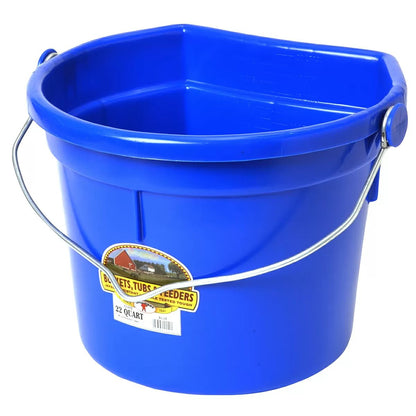 Little Giant® Plastic Flat Back Bucket - 22 Quart - QC Supply - 