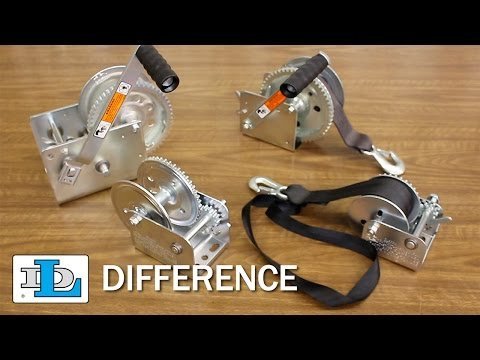 Loop Drive Gear Winch - Split Drum 2,000 lb. Load Capacity - QC Supply - 