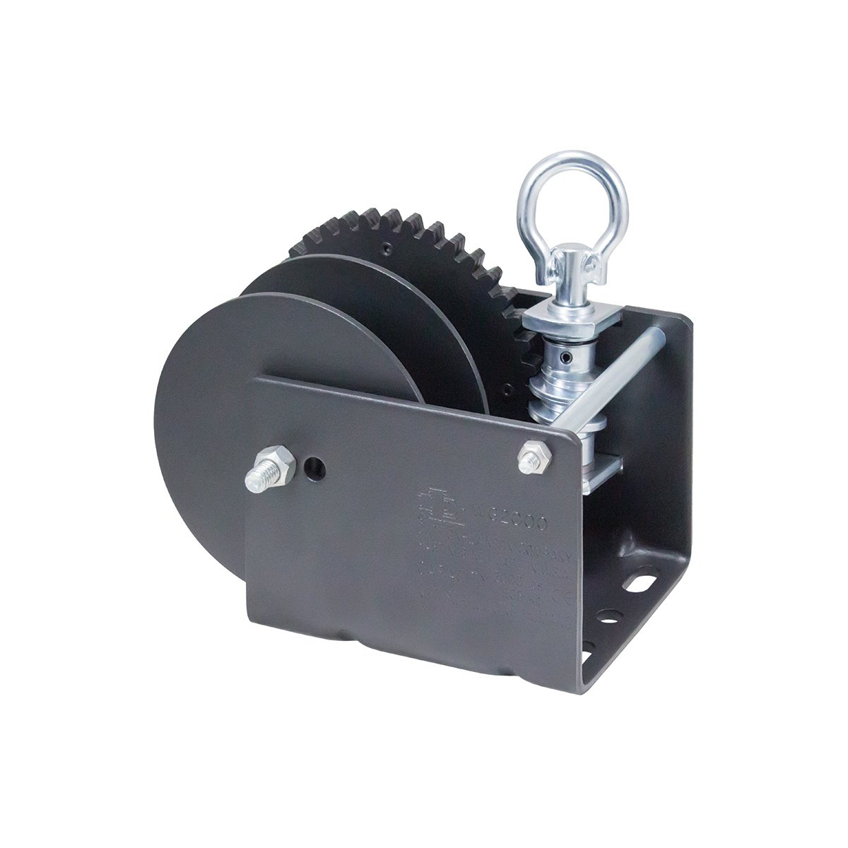 Loop Drive Gear Winch - Split Drum 2,000 lb. Load Capacity - QC Supply - 