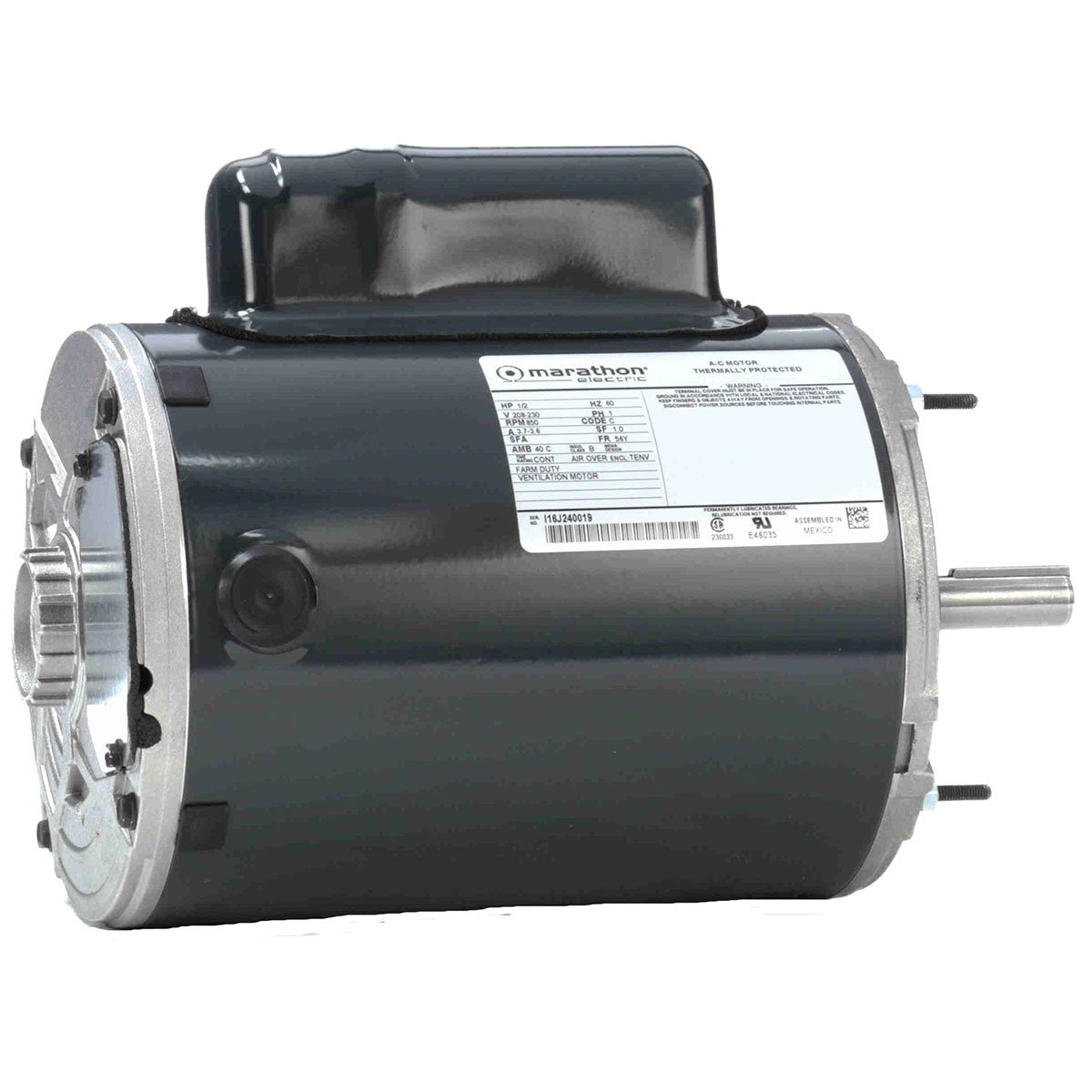 Marathon Electric Farm Duty Fan Motor - 1/2HP - QC Supply - 
