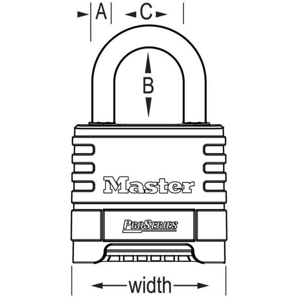 Master Lock® ProSeries® Resettable Combination Padlock - QC Supply - 