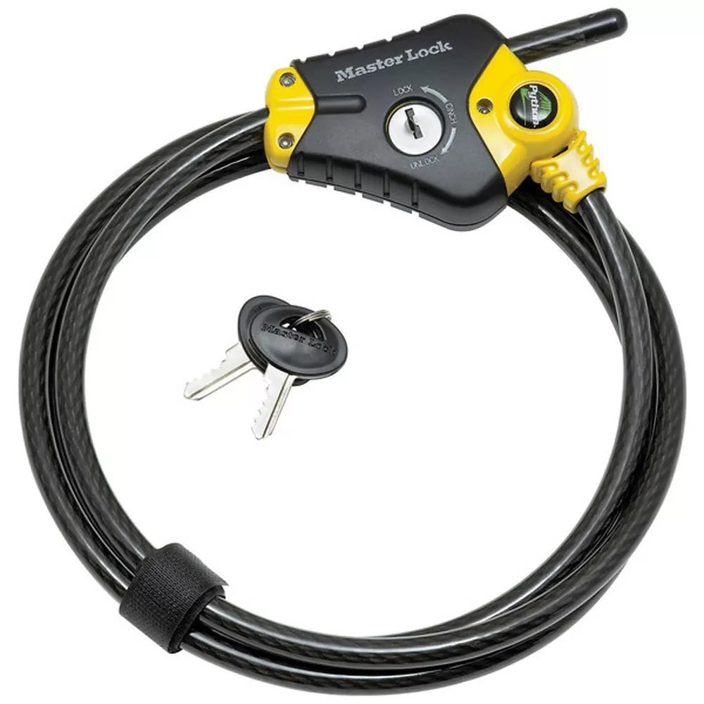 Master Lock® Python™ Adjustable Locking Cable 6' x 3/8" - QC Supply - 